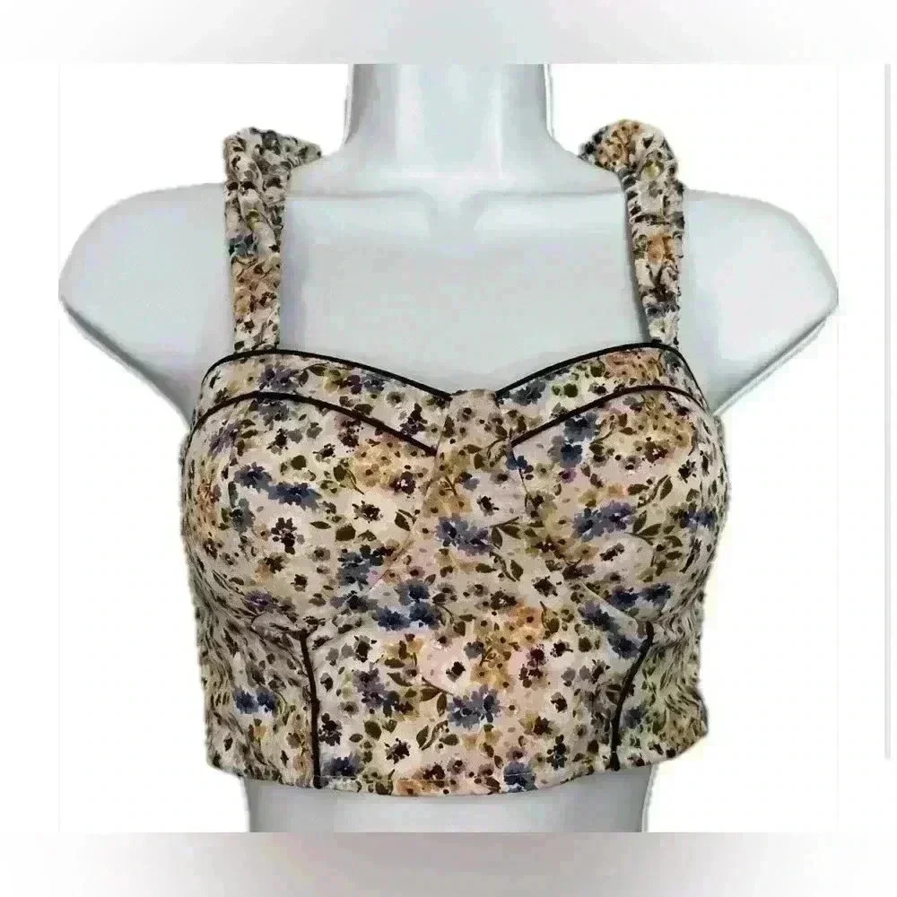 B.O.G Collection Floral Crop Top (404)
